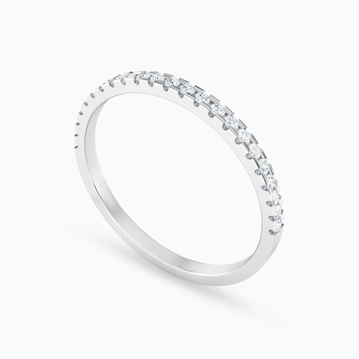 خاتم إتيرنتي ذهب رفيع عيار 18 قيراط مزين بالألماس - 2 خاتم إتيرنتي ذهب رفيع عيار 18 قيراط مزين بالألماس - 2