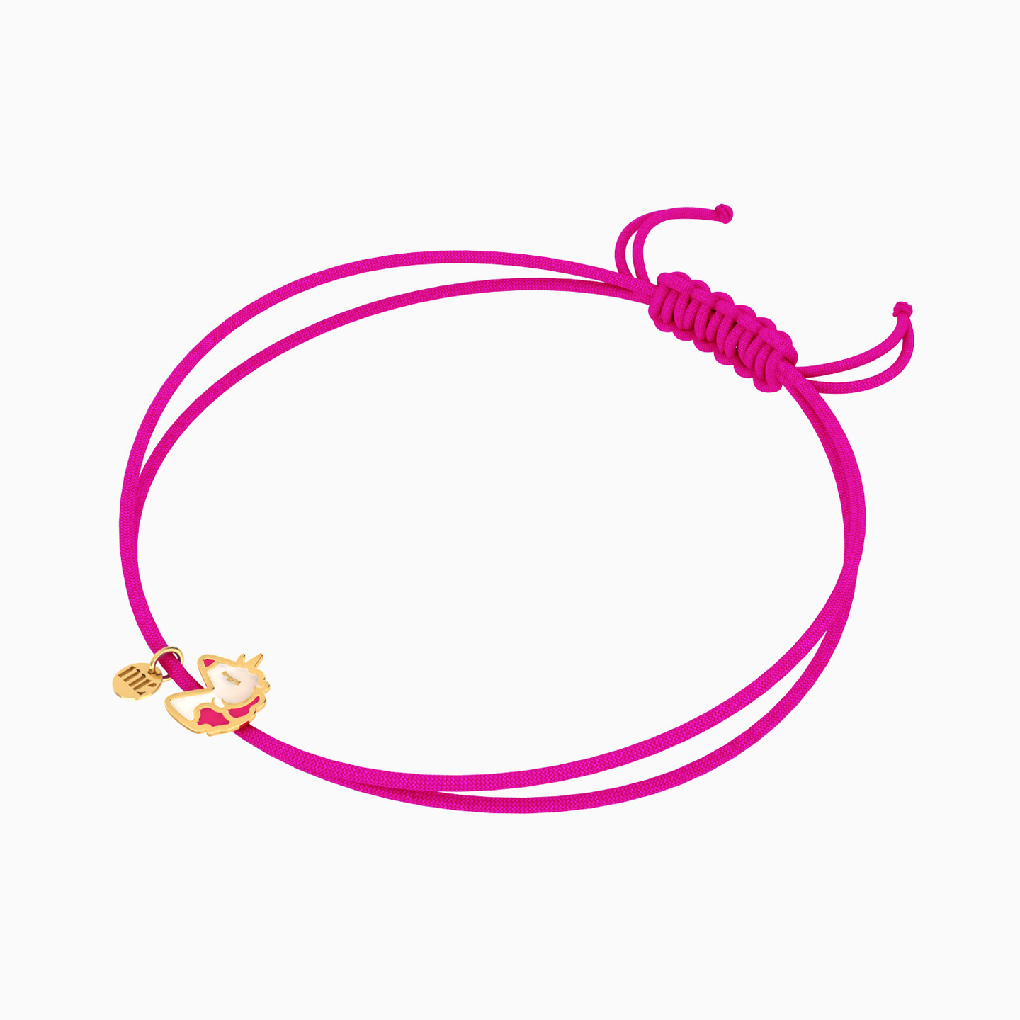 Kids Unicorn Cord Bracelet in 14K Gold - 2 Kids Unicorn Cord Bracelet in 14K Gold - 2