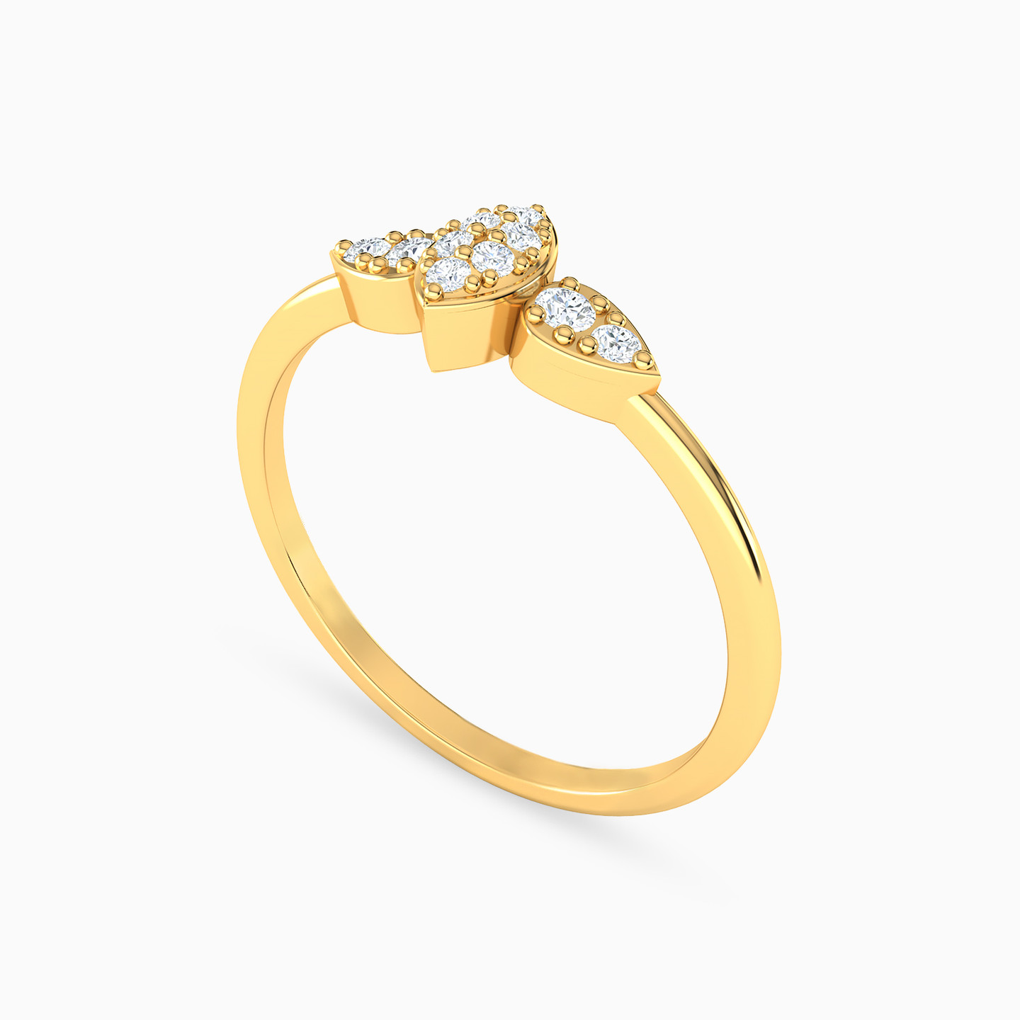 18K Gold Cubic Zirconia Statement Ring - 2