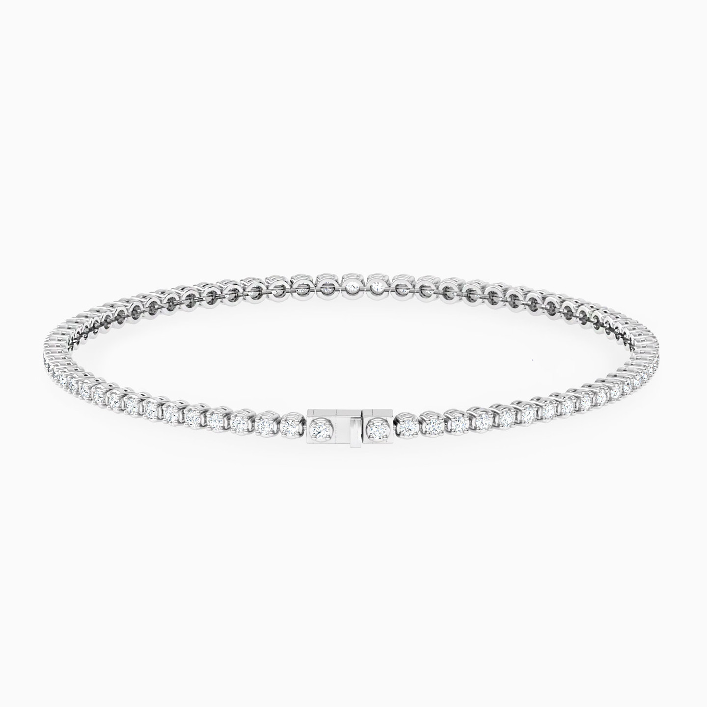 18K Gold Diamond Tennis Bracelet - 2