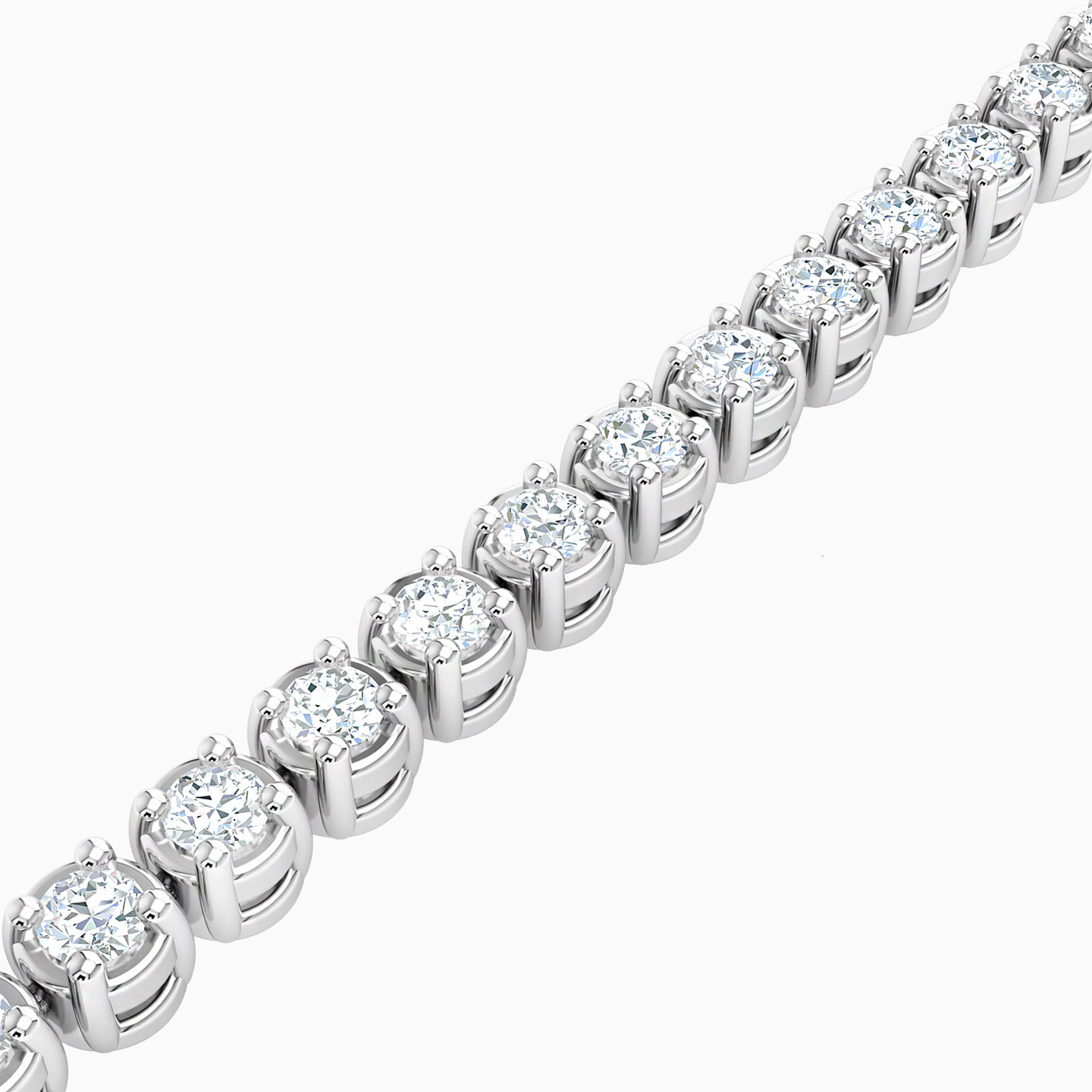 18K Gold Diamond Tennis Bracelet - 3