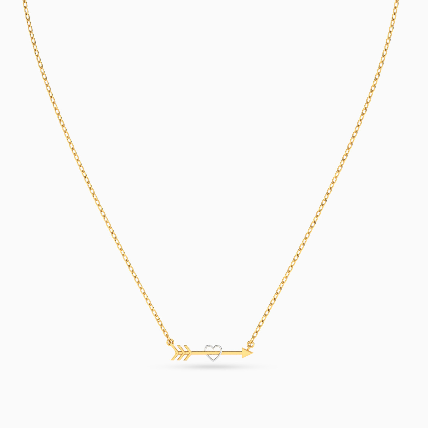 Arrow Necklace in 18K Gold - 3 Arrow Necklace in 18K Gold - 3