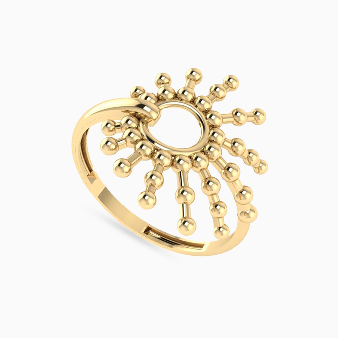 خاتم ذهب شمس عيار 18 قيراط - 2 خاتم ذهب شمس عيار 18 قيراط - 2