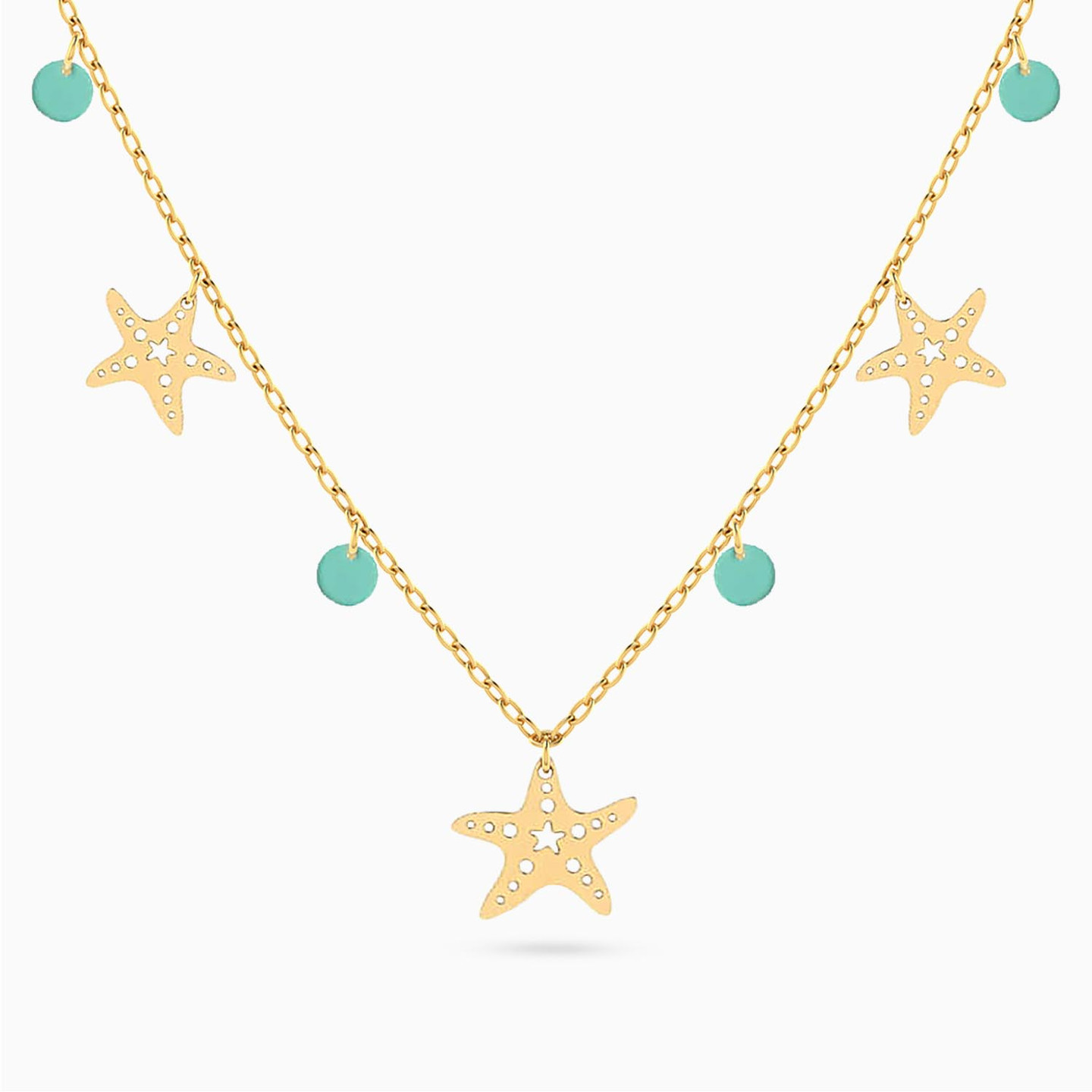 Star Chain Necklace in 18K Gold Star Chain Necklace in 18K Gold