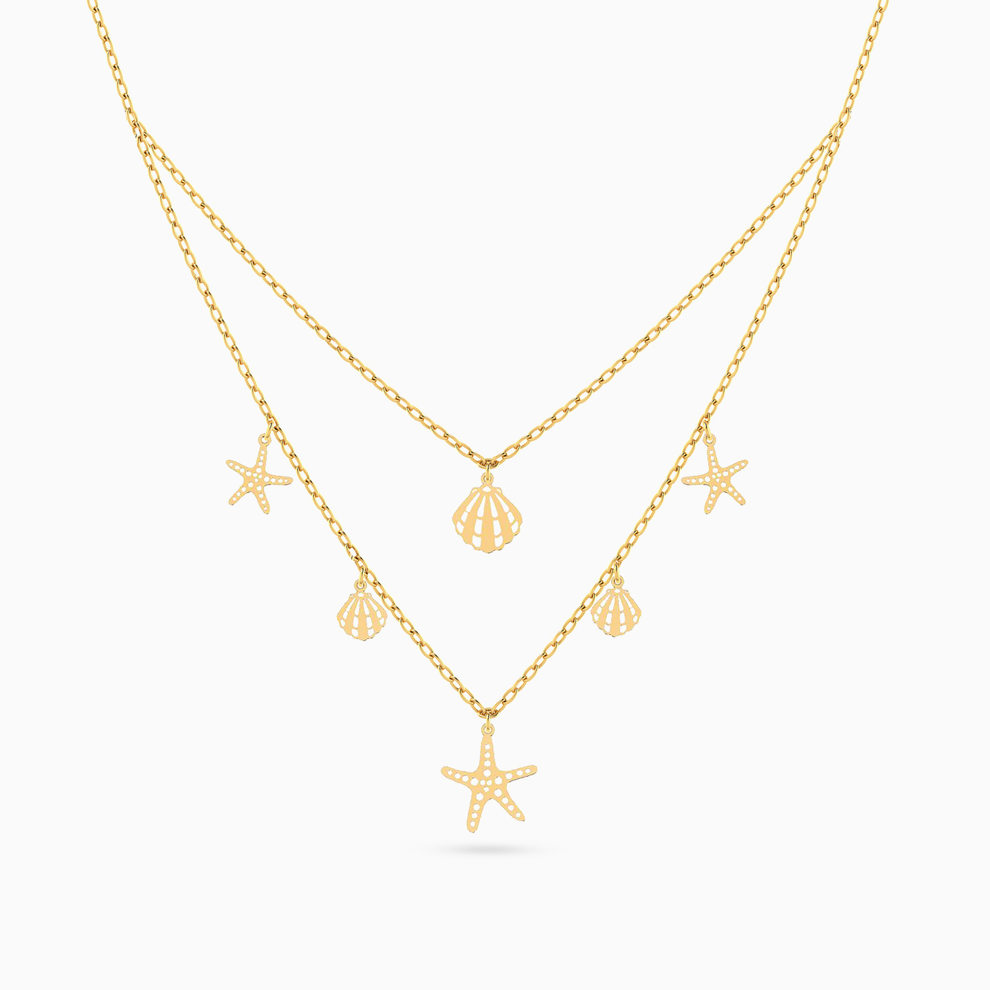 18K Gold Layered Necklace - 2