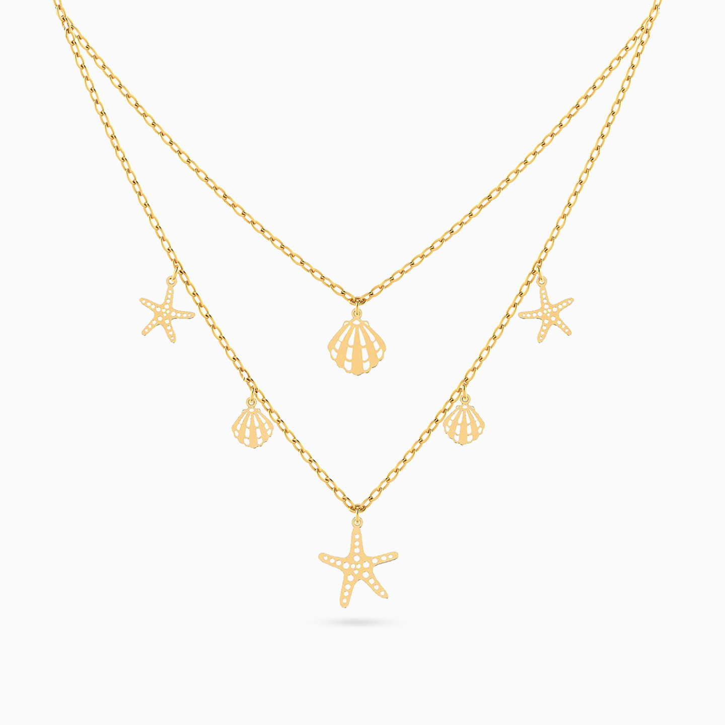 سلسلة طبقات ذهب شاطئ عيار 18 قيراط سلسلة طبقات ذهب شاطئ عيار 18 قيراط