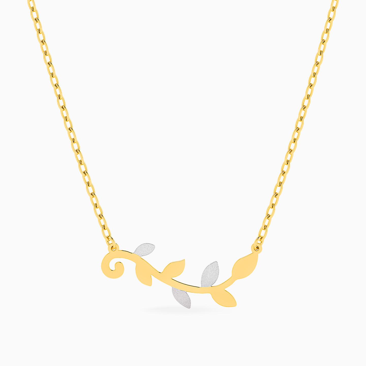 سلسلة ذهب ورقة شجر عيار 18 قيراط سلسلة ذهب ورقة شجر عيار 18 قيراط