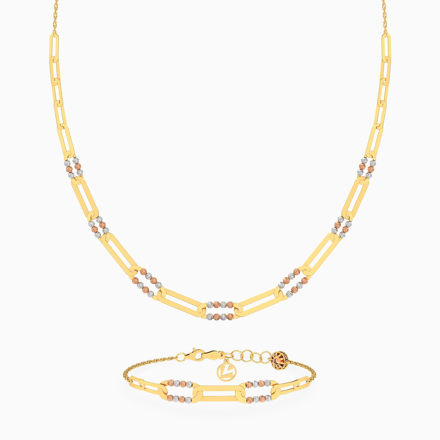 Links Shape Set in 18K Gold (2 Pieces) Links Shape Set in 18K Gold (2 Pieces)