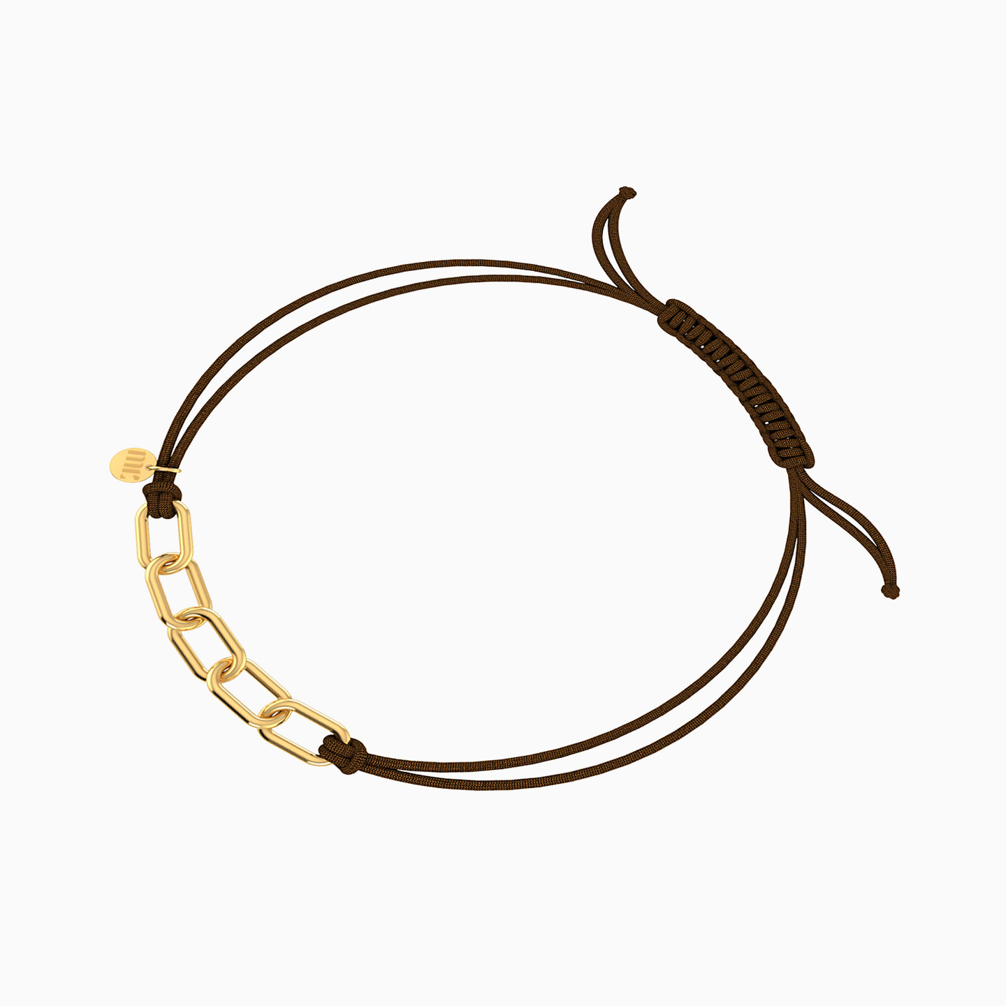 أسورة قماش بحلقات ذهب عيار 18 قيراط - 2 أسورة قماش بحلقات ذهب عيار 18 قيراط - 2