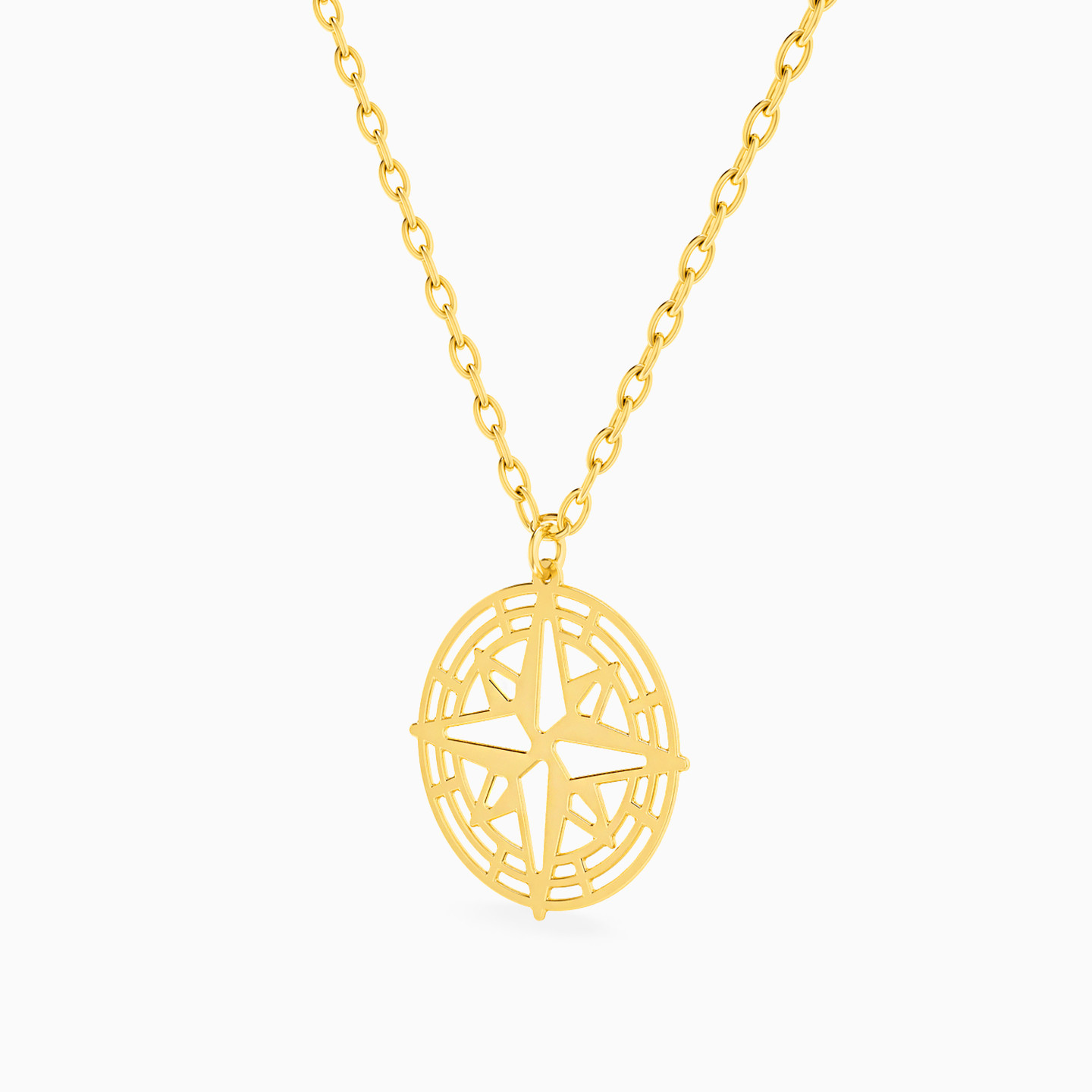 Circle Necklace In 18K Gold - 2 Circle Necklace In 18K Gold - 2