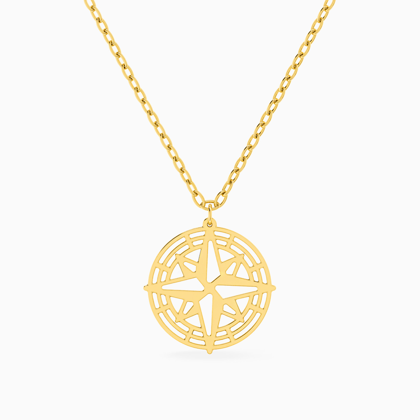 Circle Necklace In 18K Gold Circle Necklace In 18K Gold
