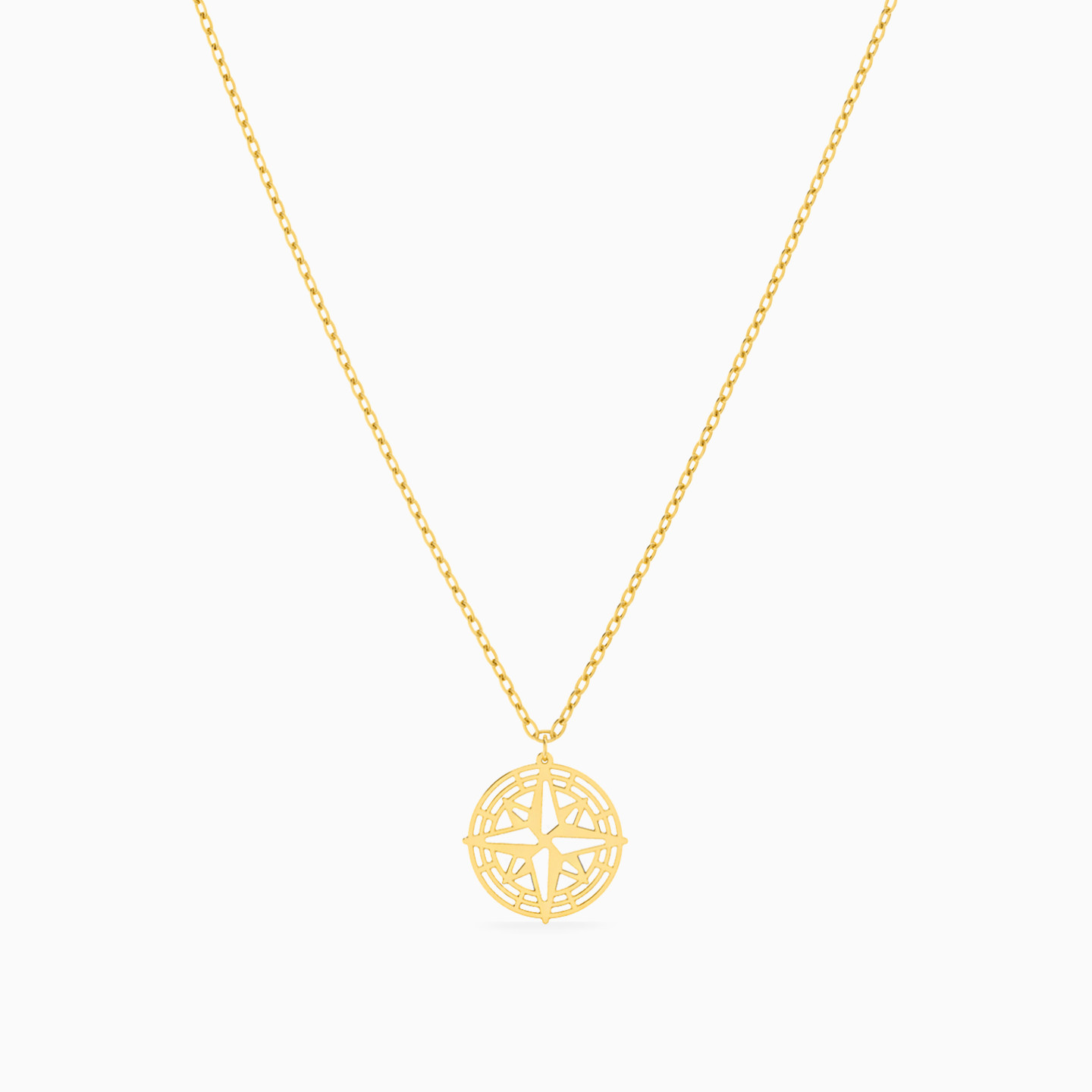 Circle Necklace In 18K Gold - 3 Circle Necklace In 18K Gold - 3