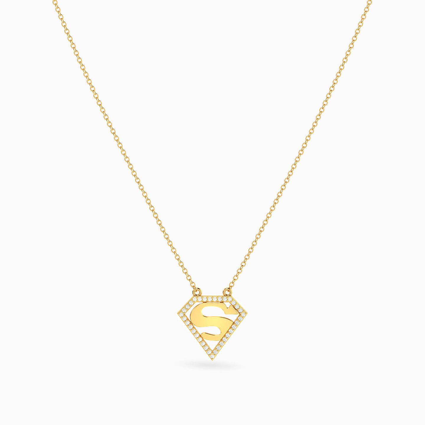Superwoman Diamonds Necklace In 18K Gold - 3