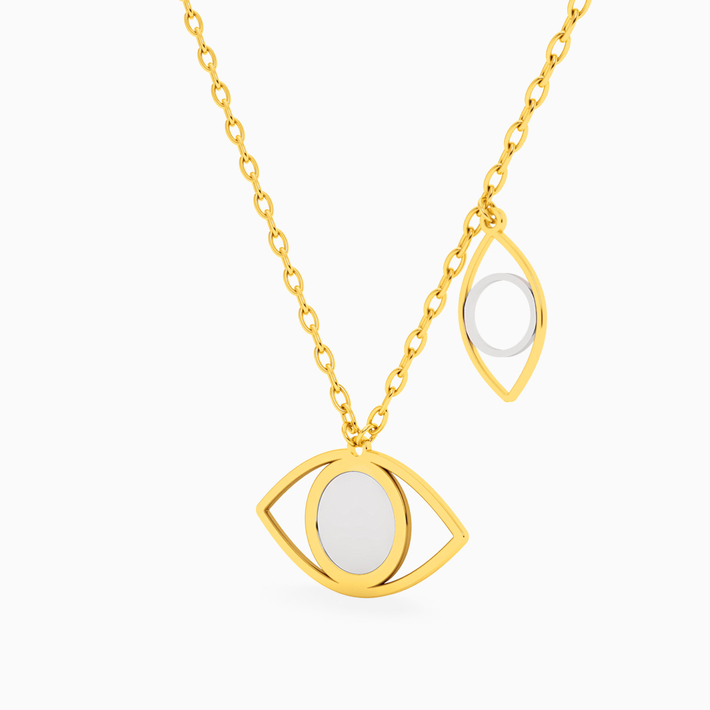 Eye Necklace In 18K Gold - 2 Eye Necklace In 18K Gold - 2