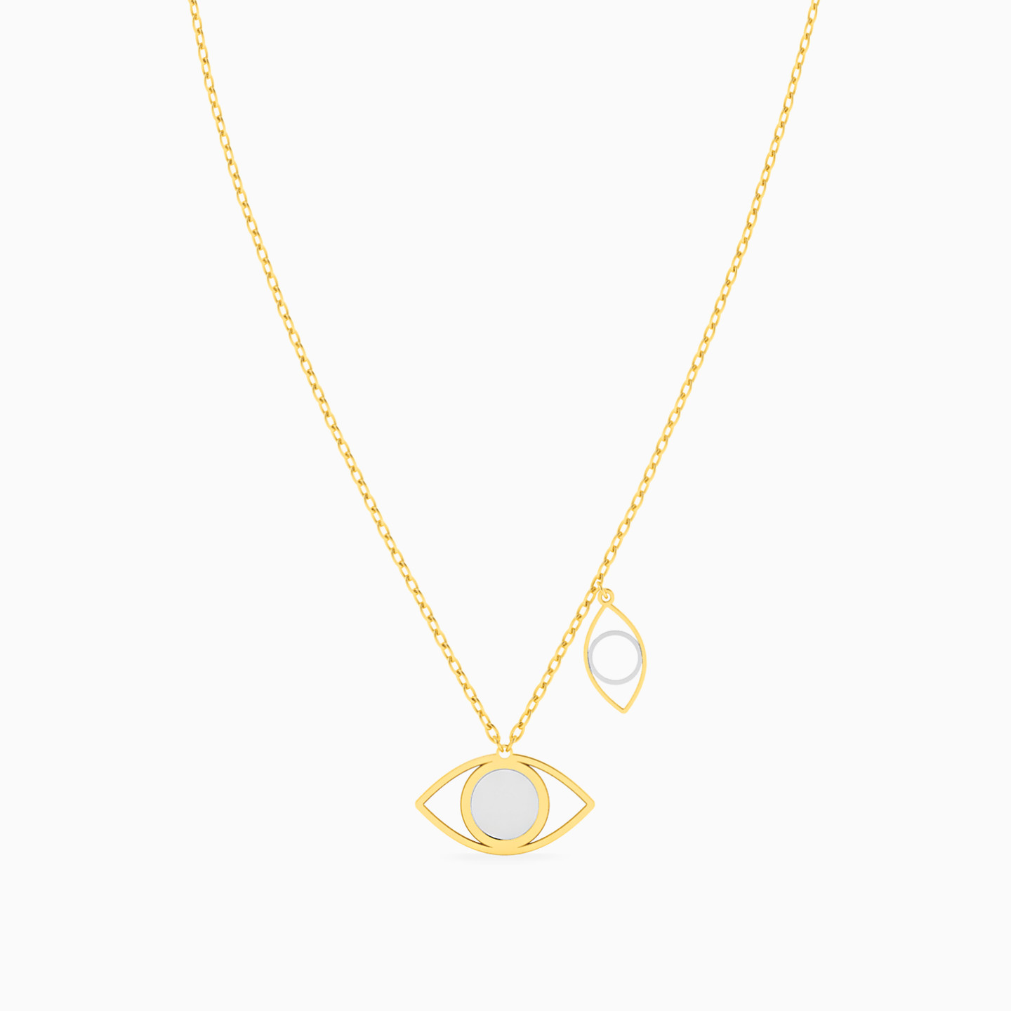 Eye Necklace In 18K Gold - 3 Eye Necklace In 18K Gold - 3