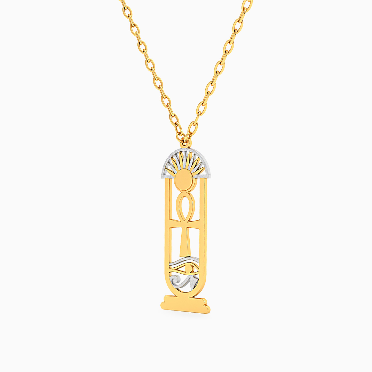 سلسلة ذهب فرعوني عيار 18 قيراط - 2 سلسلة ذهب فرعوني عيار 18 قيراط - 2