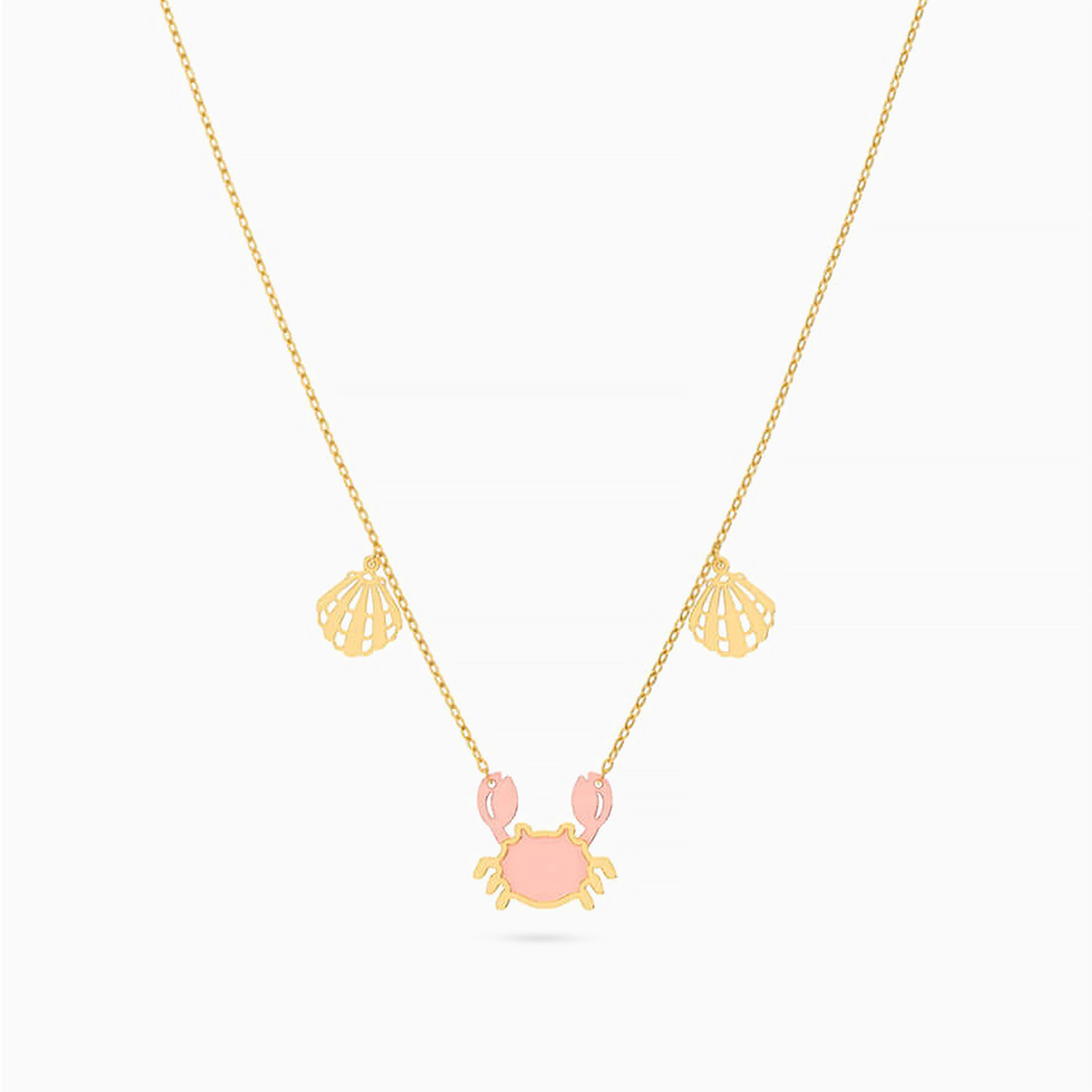 Crab Chain Necklace in 18K Gold - 2