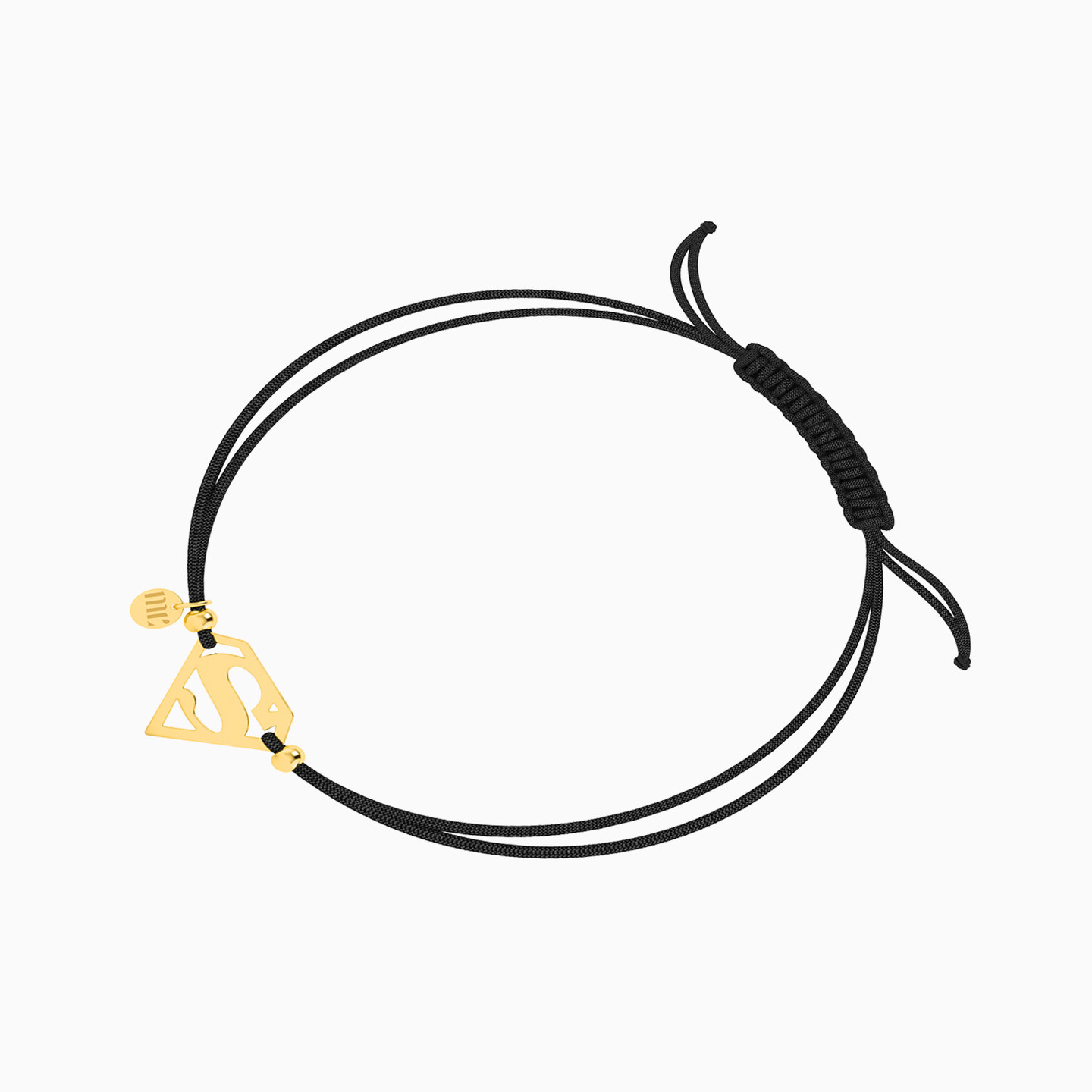 أسورة قماش مع علامة سوبرومان ذهب عيار 18 قيراط - 2