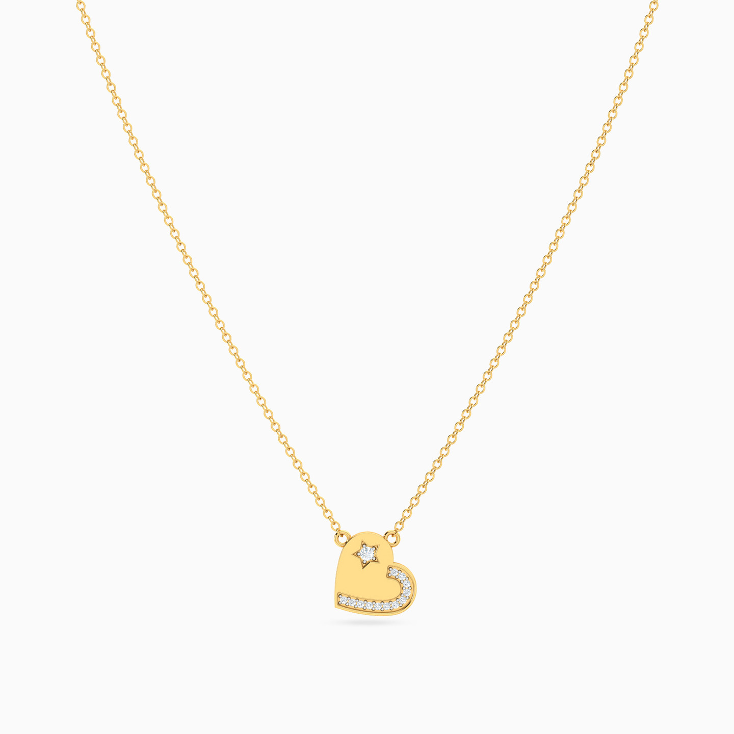 18K Gold Diamond Pendant Necklace - 3