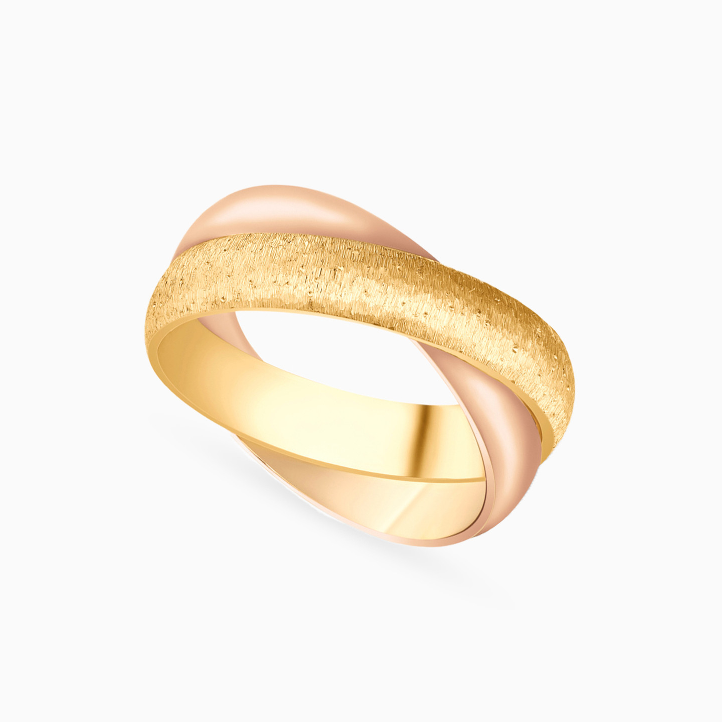 Twist Wedding Band in 18K Gold - Size 16 - 2