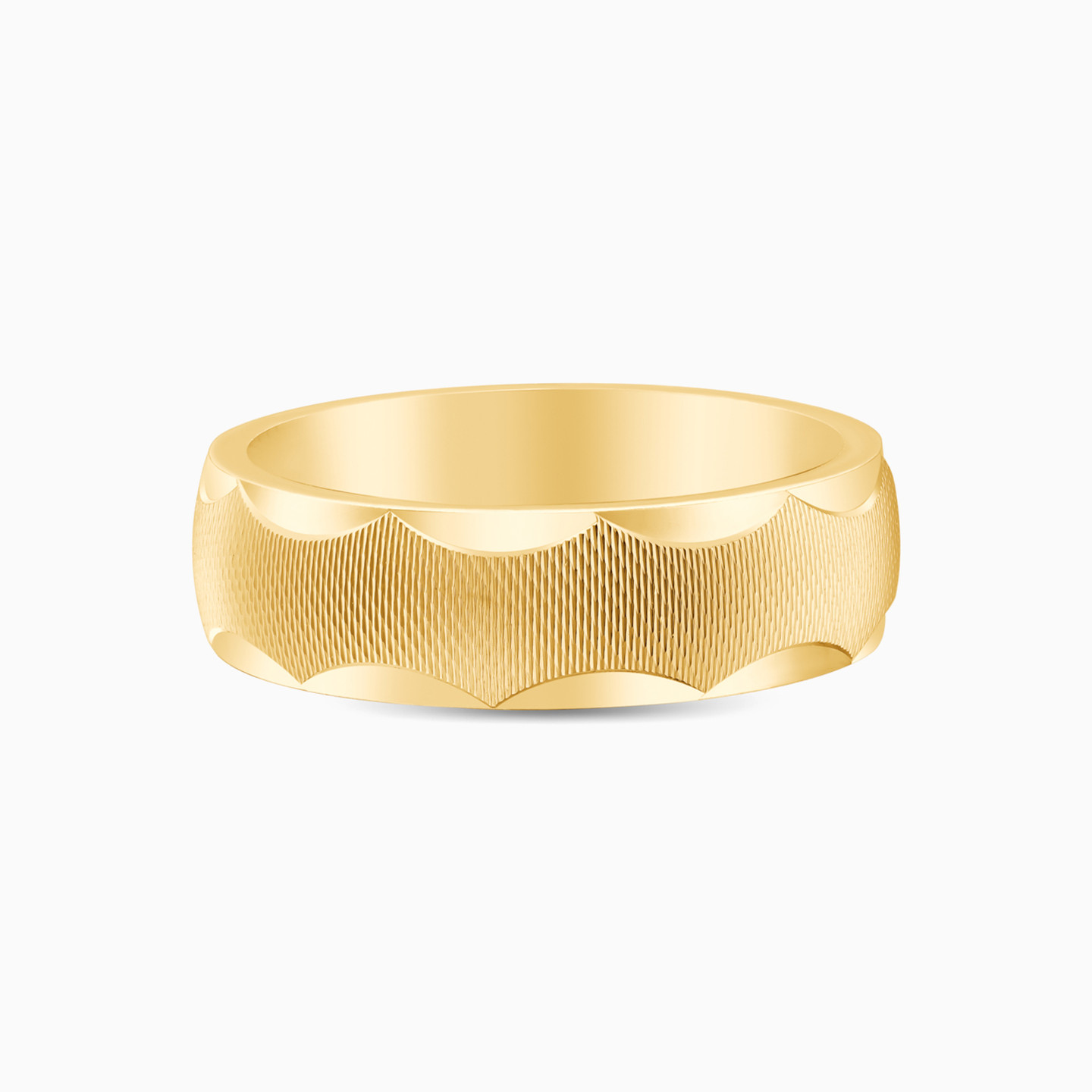 18K Gold Wedding Band - 17