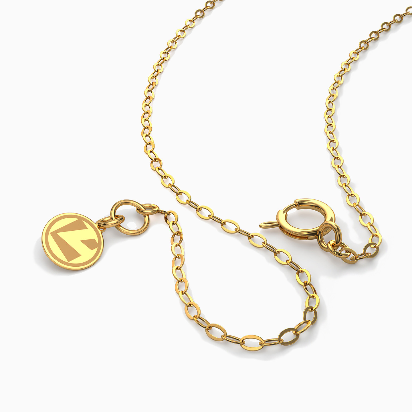 Links Chain Necklace in 18K Gold - 2 Links Chain Necklace in 18K Gold - 2
