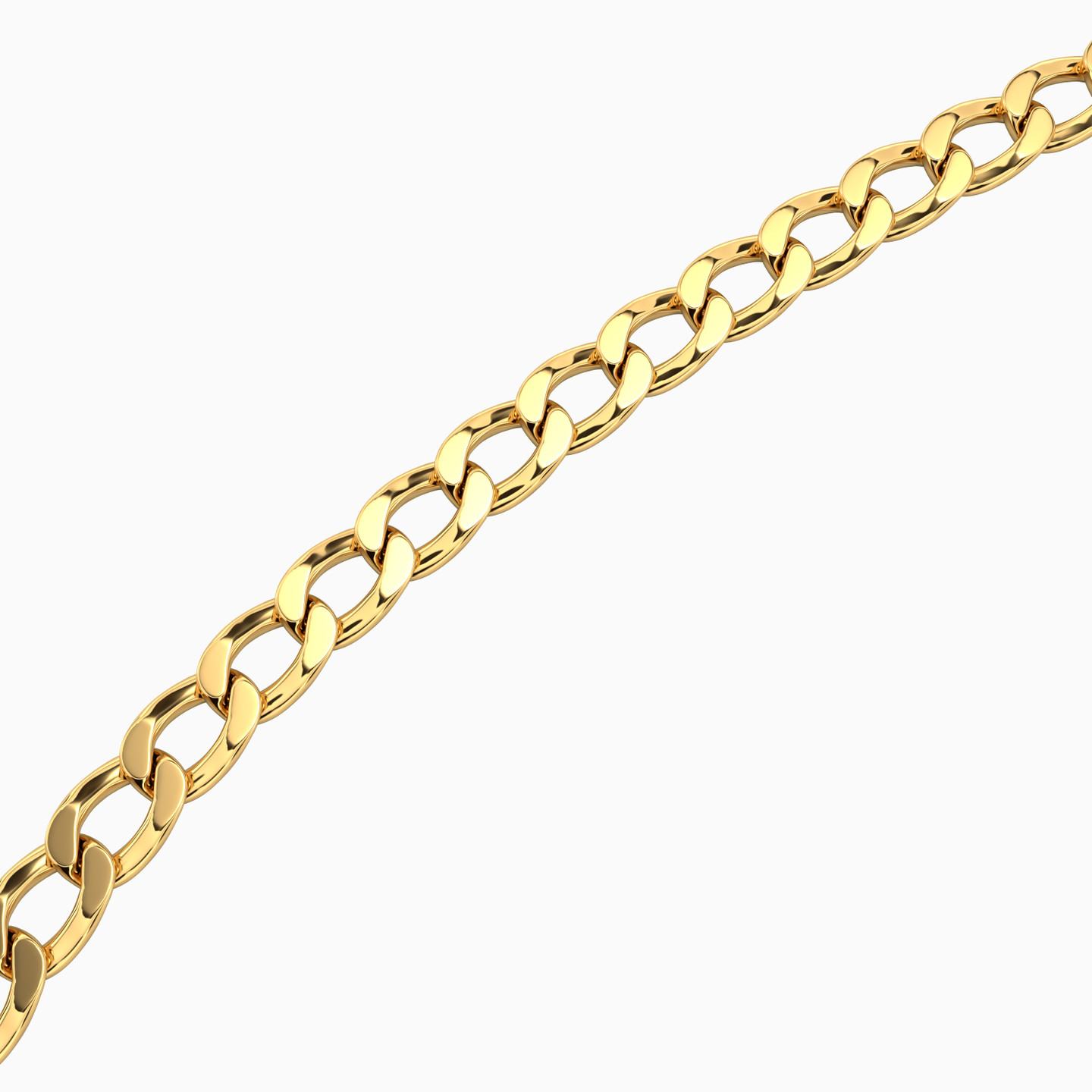 Links Chain Necklace in 18K Gold - 3 Links Chain Necklace in 18K Gold - 3