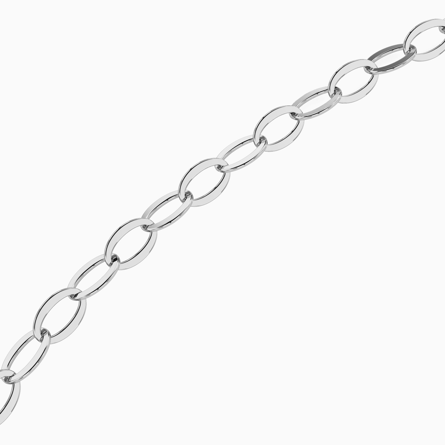Links Chain Necklace in 18K Gold - 3 Links Chain Necklace in 18K Gold - 3