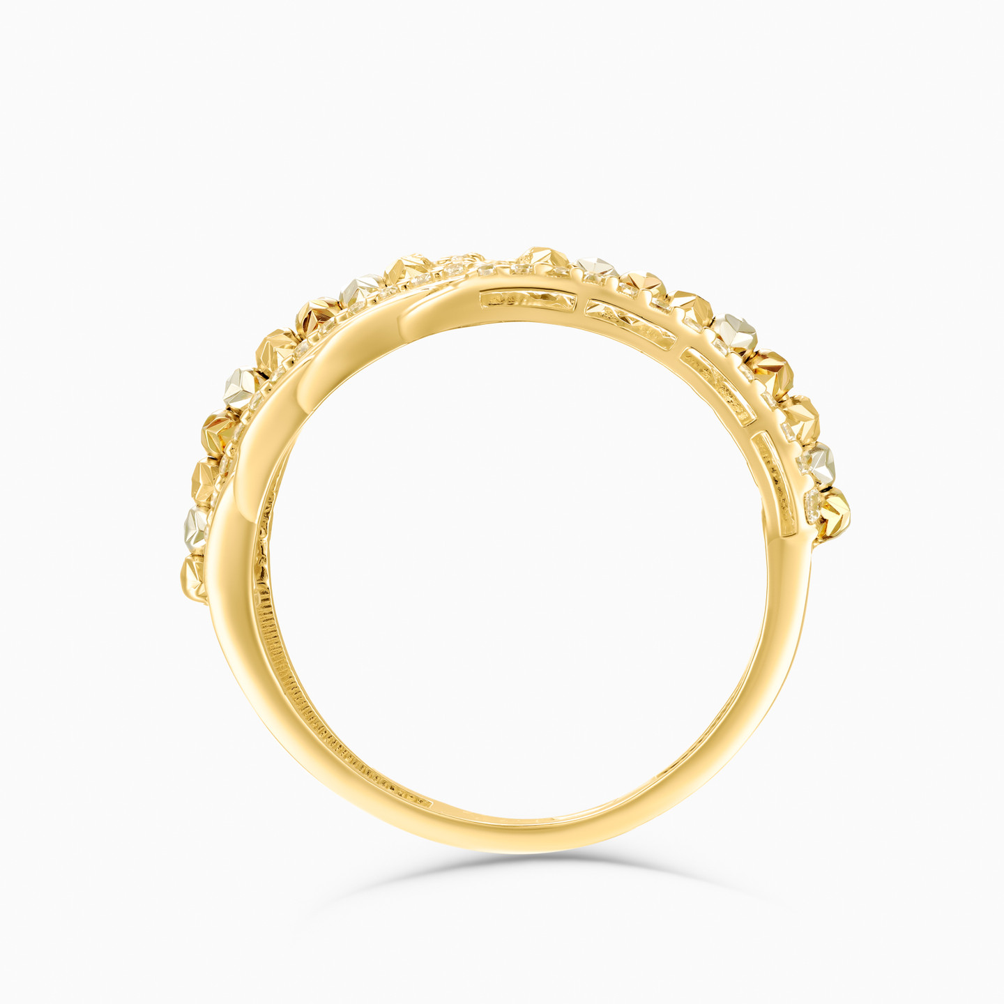 Links Cubic Zirconia Ring in 18K Gold - 3