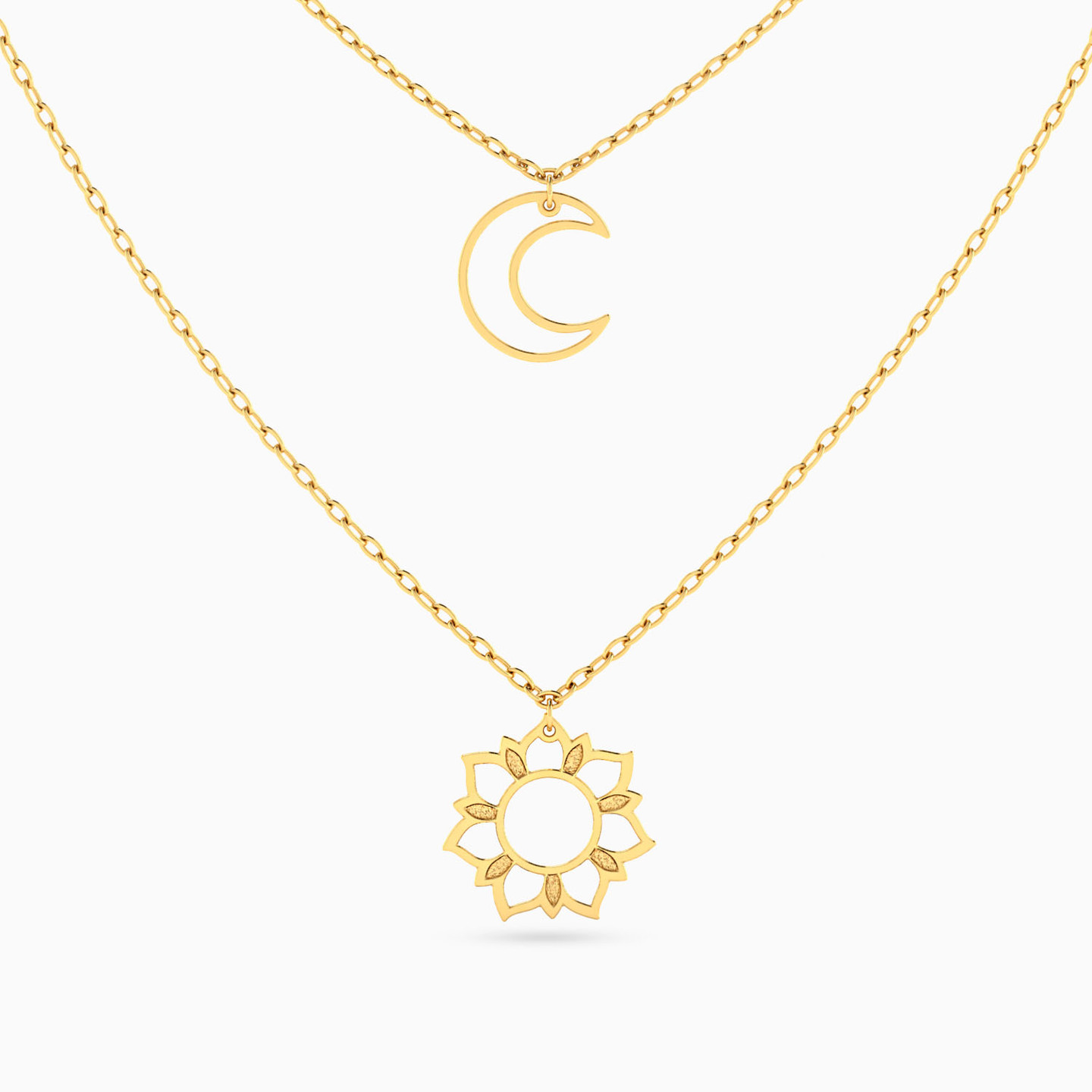 Celestial Layered Necklace in 18K Gold Celestial Layered Necklace in 18K Gold