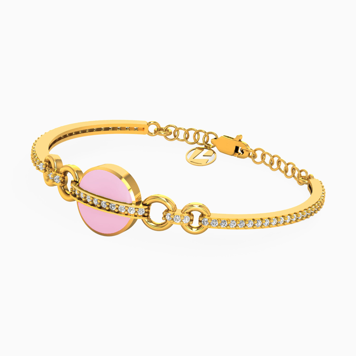 Kids Circle Bangle Bracelet in 18K Gold - 2 Kids Circle Bangle Bracelet in 18K Gold - 2