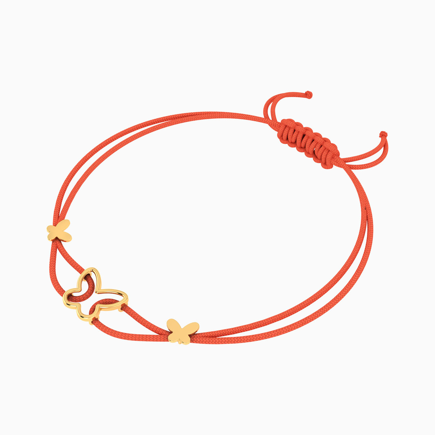Cord Bracelet In 14K Gold - 2 Cord Bracelet In 14K Gold - 2