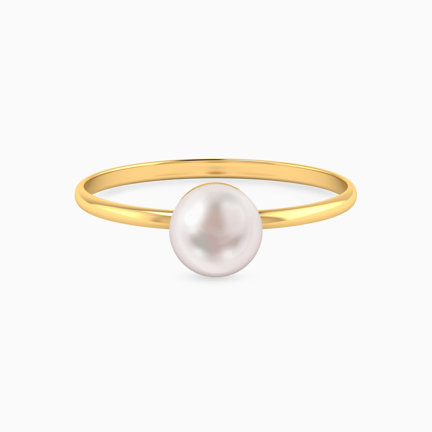 14K Gold Pearl Statement Ring