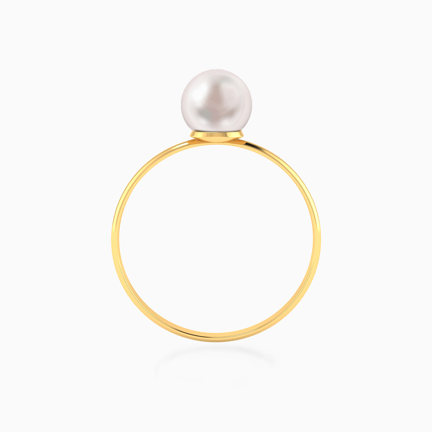 14K Gold Pearl Statement Ring - 3