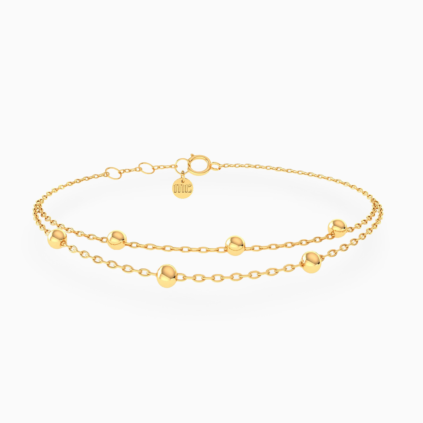 14K Gold Chain Bracelet