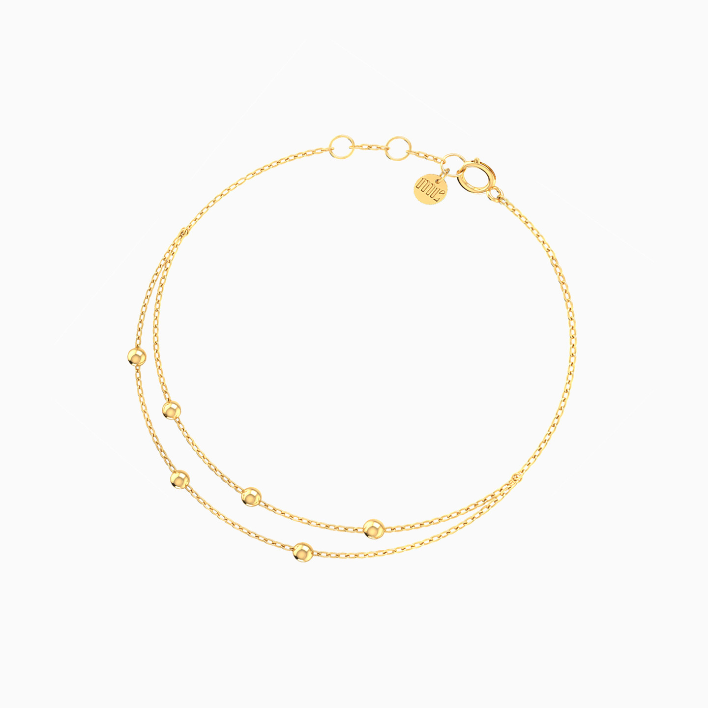 Round Chain Bracelet in 14K Gold - 2 Round Chain Bracelet in 14K Gold - 2