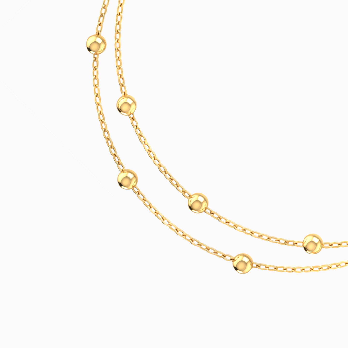 Round Chain Bracelet in 14K Gold - 3 Round Chain Bracelet in 14K Gold - 3