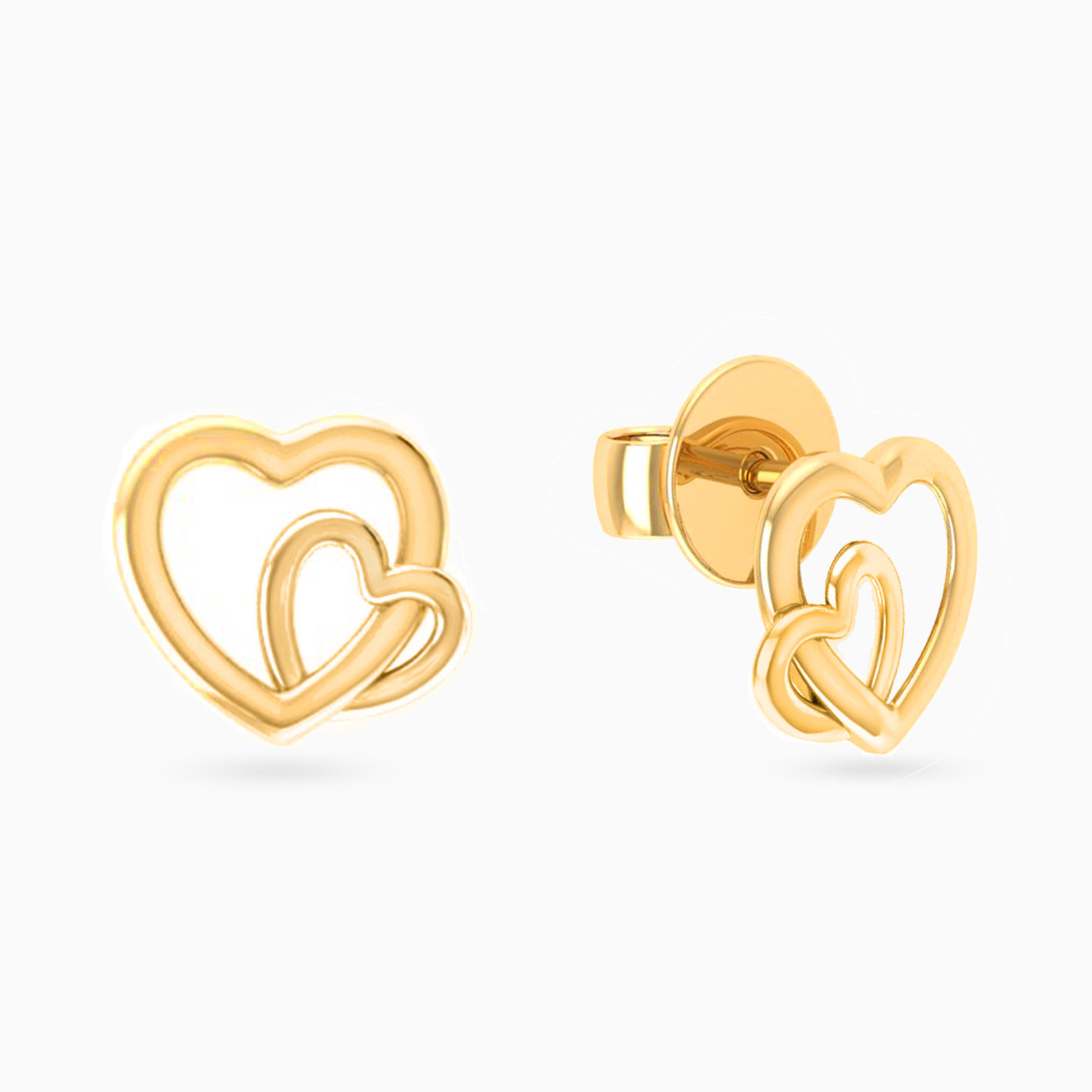 14K Gold Stud Earrings - 2