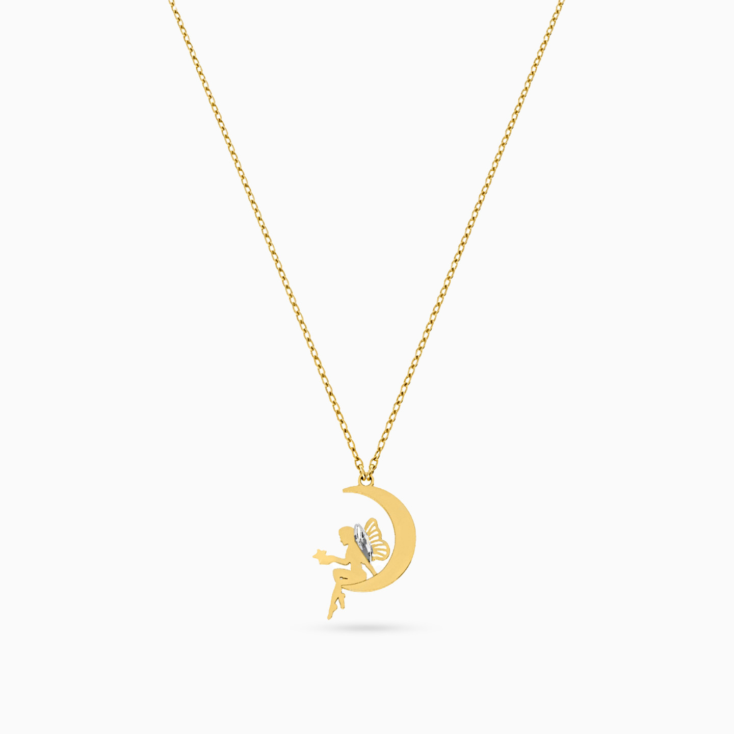 Fairy Necklace In 14K Gold - 2 Fairy Necklace In 14K Gold - 2