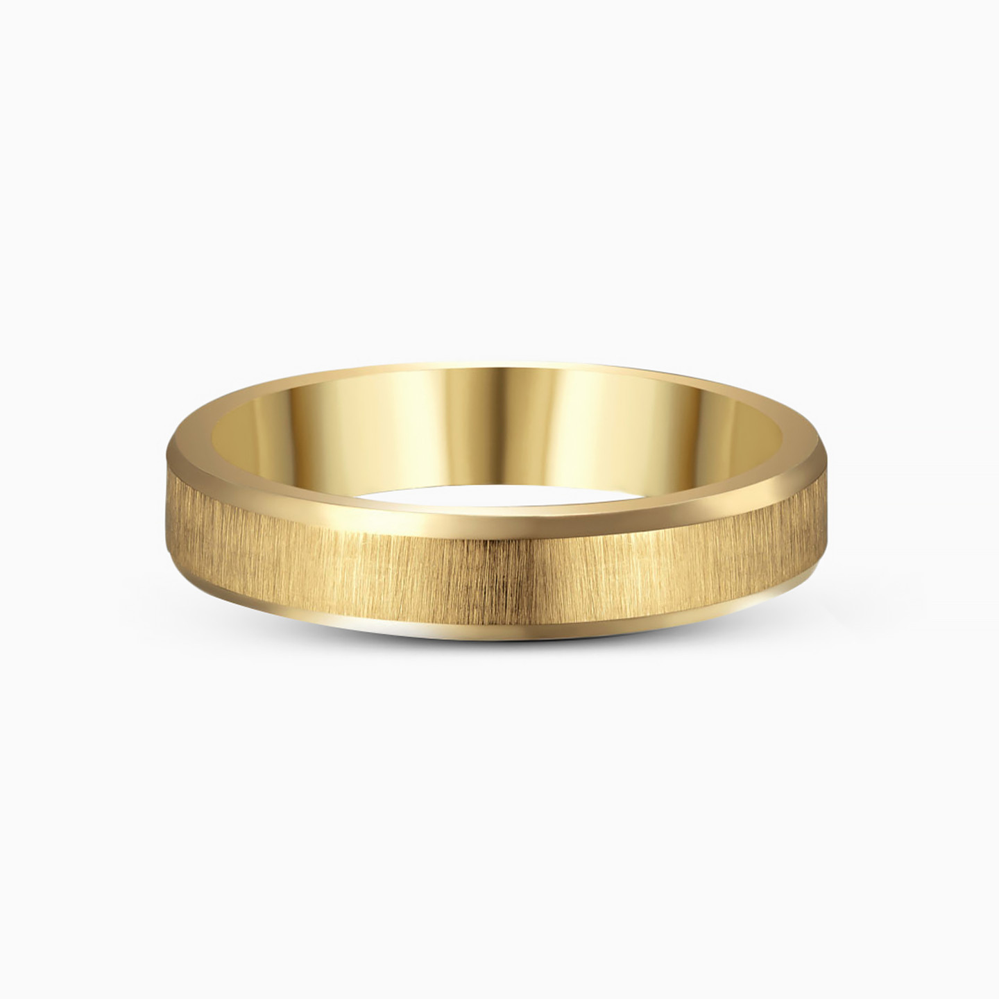 18K Gold Wedding Band- Size 15