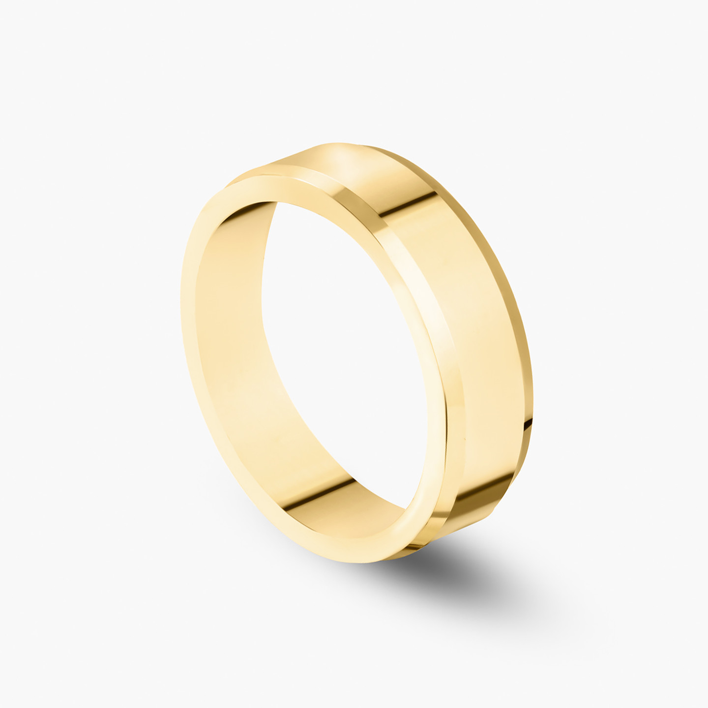 (دبلة زفاف ذهب عيار 18 قيراط (مقاس 15   - 2