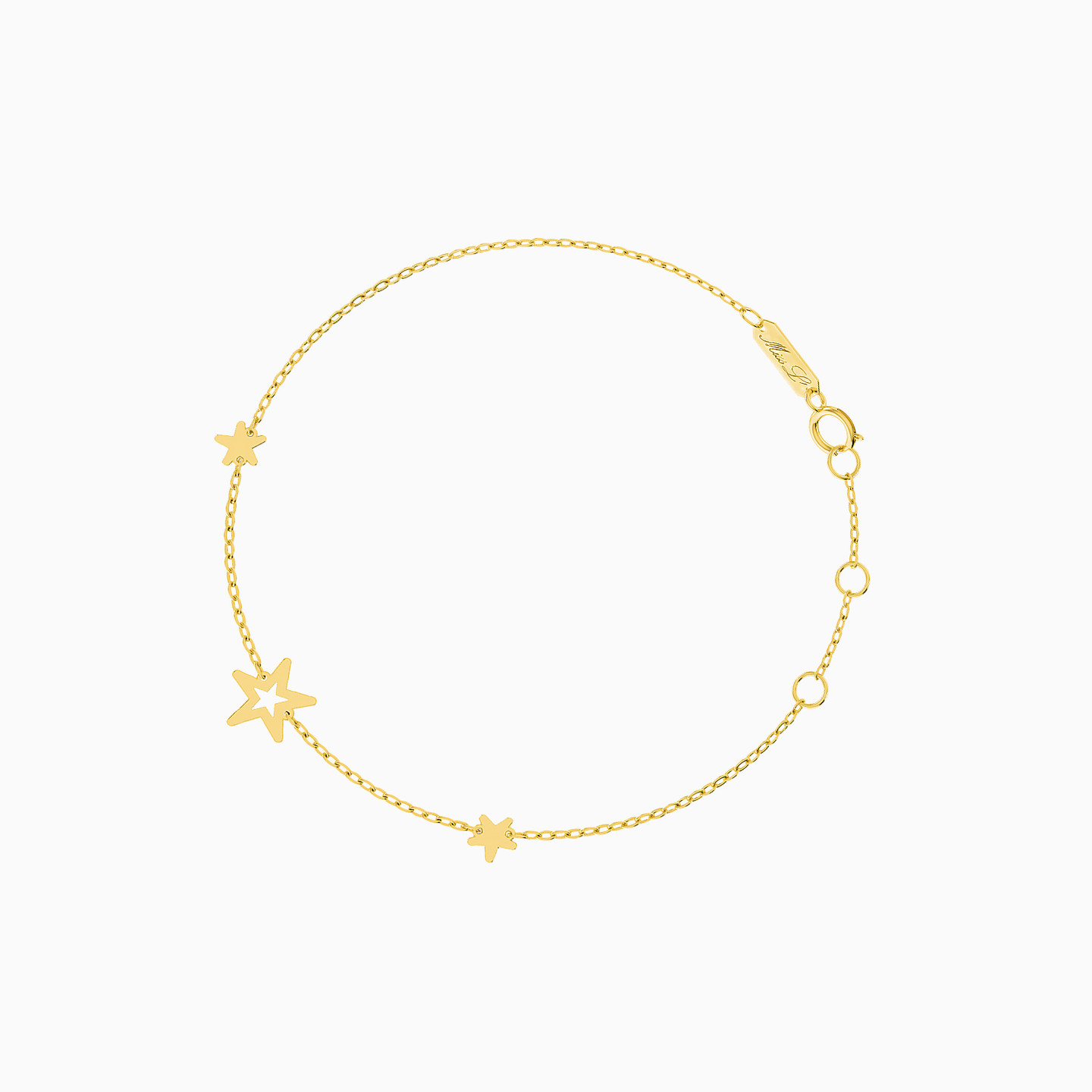 Star Chain Bracelet in 14K Gold - 2 Star Chain Bracelet in 14K Gold - 2