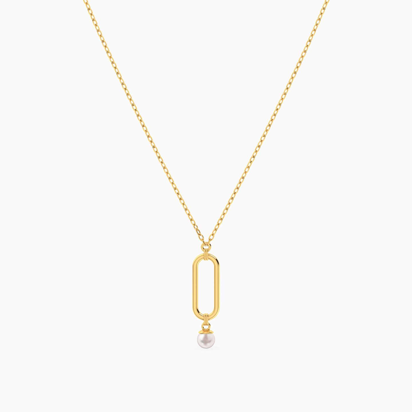 14K Gold Pearl Pendant Necklace - 4