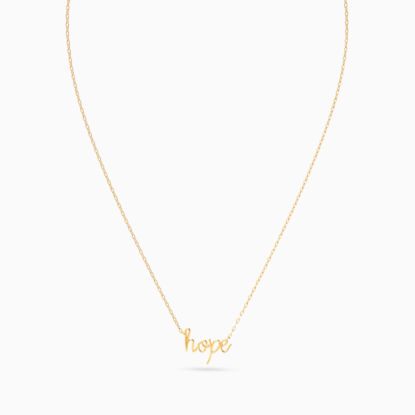 Hope Necklace In 18K Gold - 3 Hope Necklace In 18K Gold - 3
