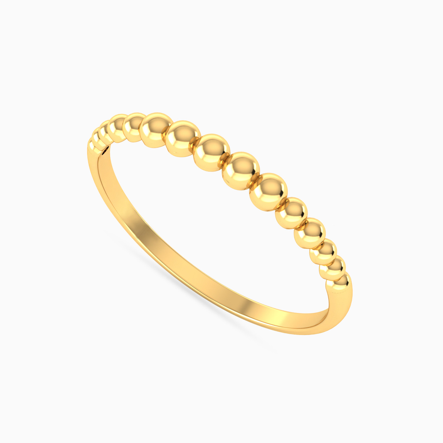 Beaded Statement Ring in 14K Gold - 3 Beaded Statement Ring in 14K Gold - 3