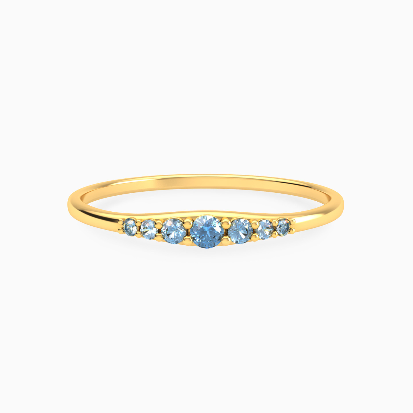 Round Shaped Colored Stones Statement Ring in 14K Gold Round Shaped Colored Stones Statement Ring in 14K Gold