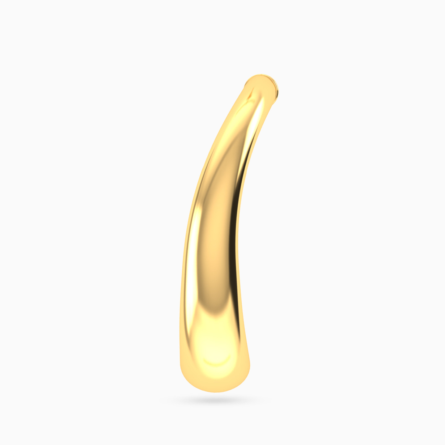 Circle Shaped Hoop Earring in 14K Gold - 1 Piece - 4 Circle Shaped Hoop Earring in 14K Gold - 1 Piece - 4