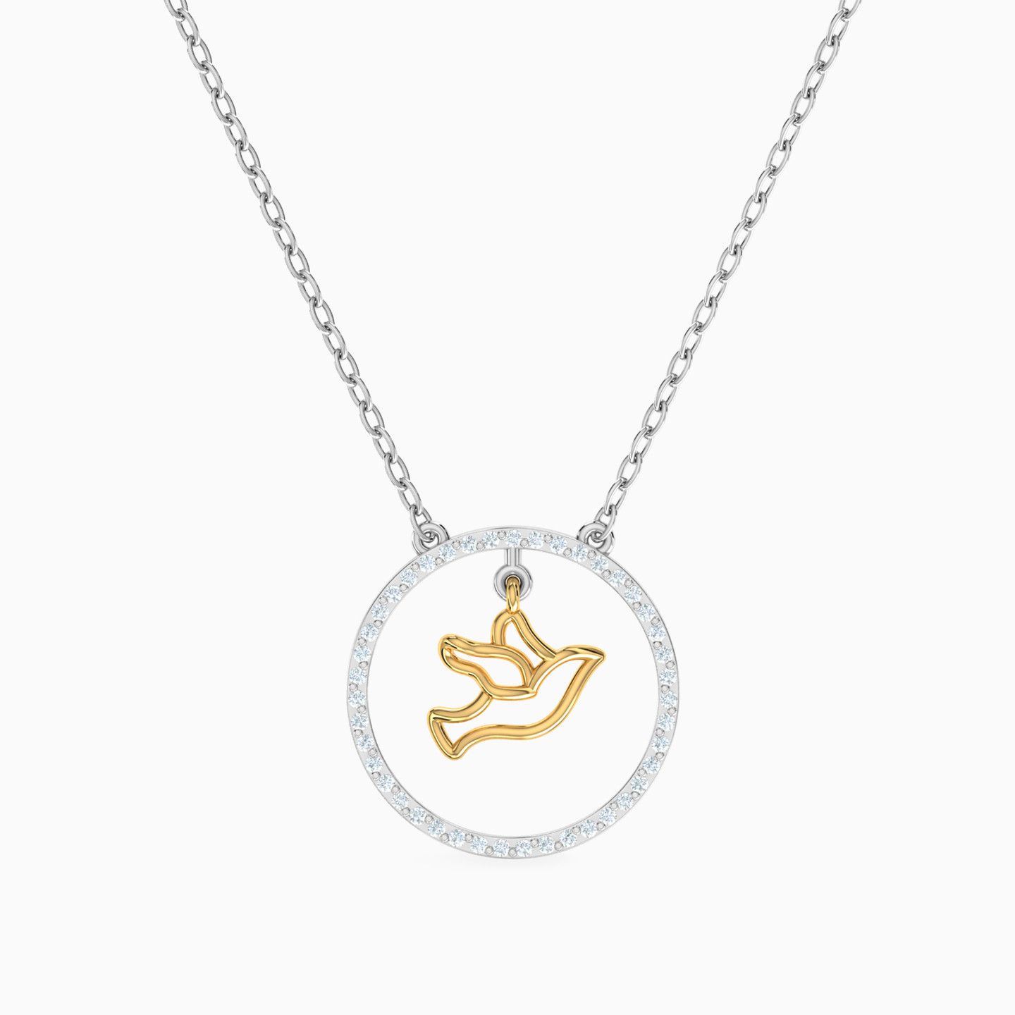Dove Diamond Necklace in 18K Gold Dove Diamond Necklace in 18K Gold