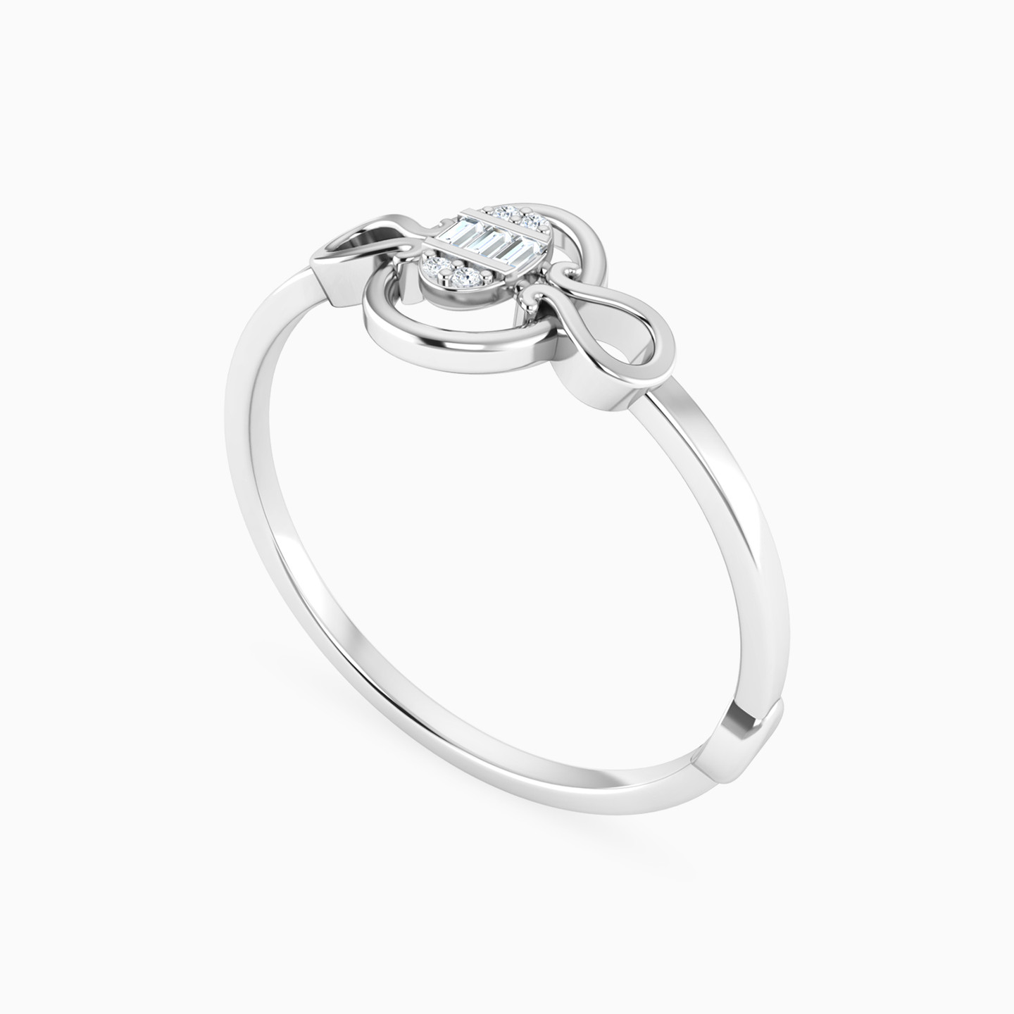 Oval Diamond Ring in 18K Gold - 3 Oval Diamond Ring in 18K Gold - 3