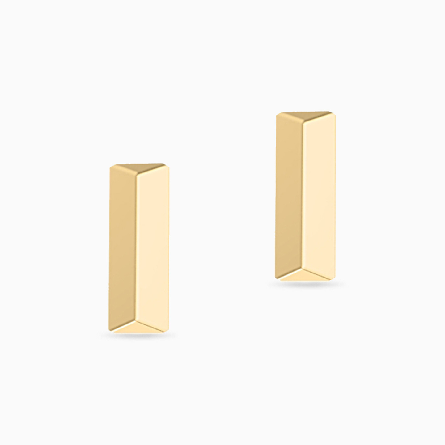 Rectangle Stud Earrings in 18K Gold Rectangle Stud Earrings in 18K Gold